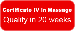Certificate IV in Massage. Qualify in 20 Weeks